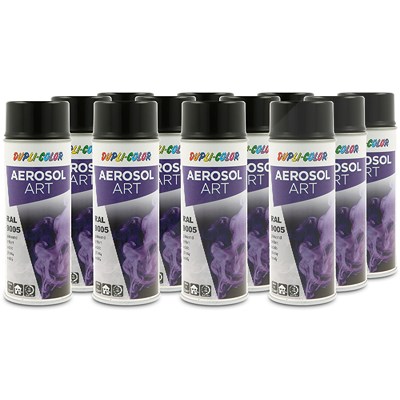 Dupli Color 12x 400ml Aerosol Art RAL 9005 tiefschwarz [Hersteller-Nr. 733123] von DUPLI COLOR