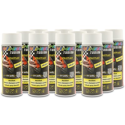 Dupli Color 12x 400ml Sprayplast weiß glänzend [Hersteller-Nr. 388057] von DUPLI COLOR