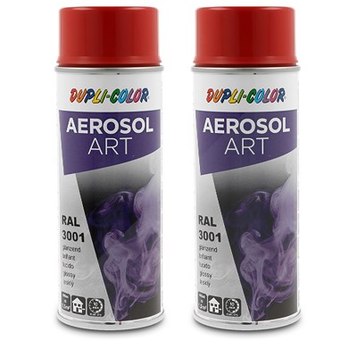 Dupli Color 2x 400ml Aerosol Art RAL 3001 signalrot glänzend [Hersteller-Nr. 722523] von DUPLI COLOR