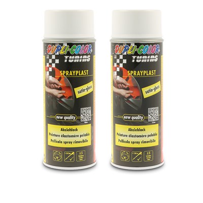 Dupli Color 2x 400ml Sprayplast weiß glänzend [Hersteller-Nr. 388057] von DUPLI COLOR