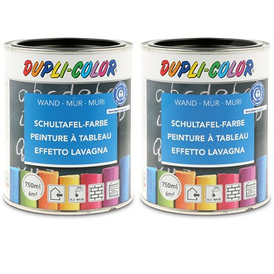 Dupli Color 2x 750ml Schultafel-Farbe schwarz [Hersteller-Nr. 368110] von DUPLI COLOR