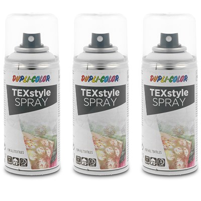 Dupli Color 3x 150ml Textilspray weiß [Hersteller-Nr. 319921] von DUPLI COLOR