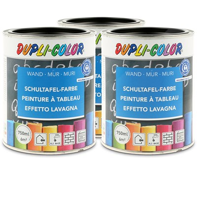 Dupli Color 3x 750ml Schultafel-Farbe schwarz [Hersteller-Nr. 368110] von DUPLI COLOR