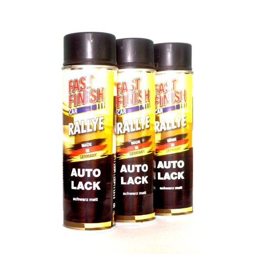 FAST FINISH CAR RALLYE 1K AUTOLACK SCHWARZ GLÄNZEND 3 x 500 ml 292835/3 von DUPLI-COLOR