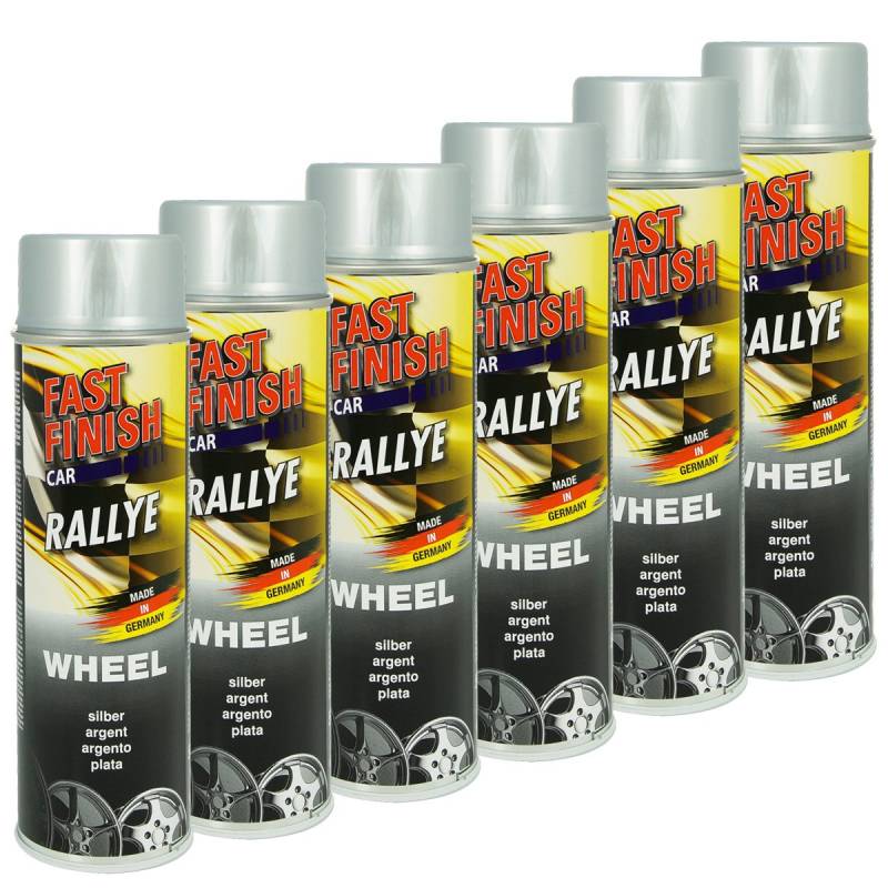 Fast Finish 430244 SET WHEEL Felgensilber 6 x 500 ml, silber von DUPLI-COLOR