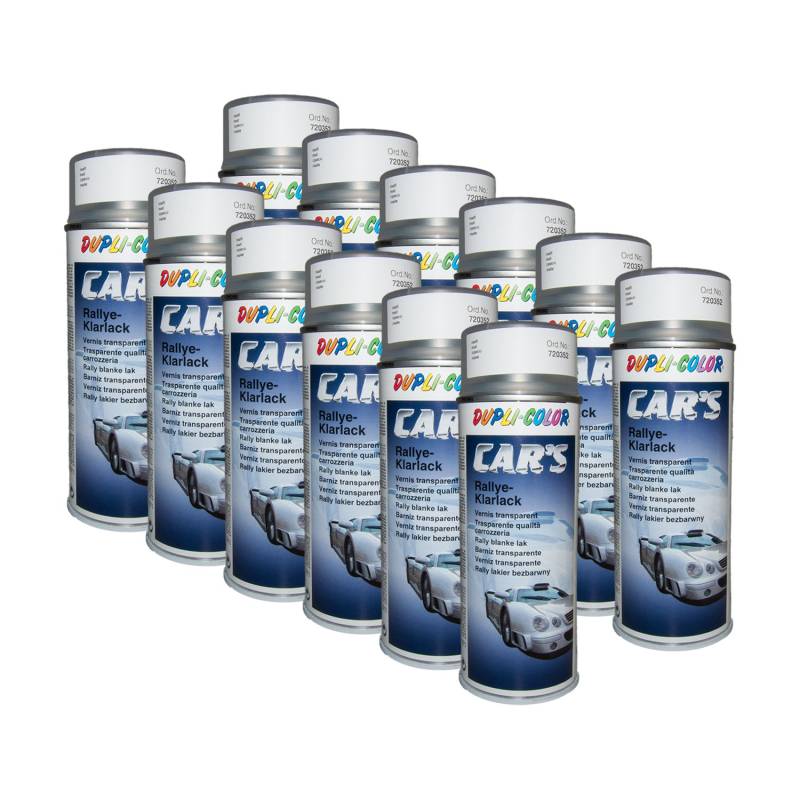 DUPLI_bundle 12x Dupli-Color Cars Rallye Klarlack matt 400 720352 von DUPLI_bundle