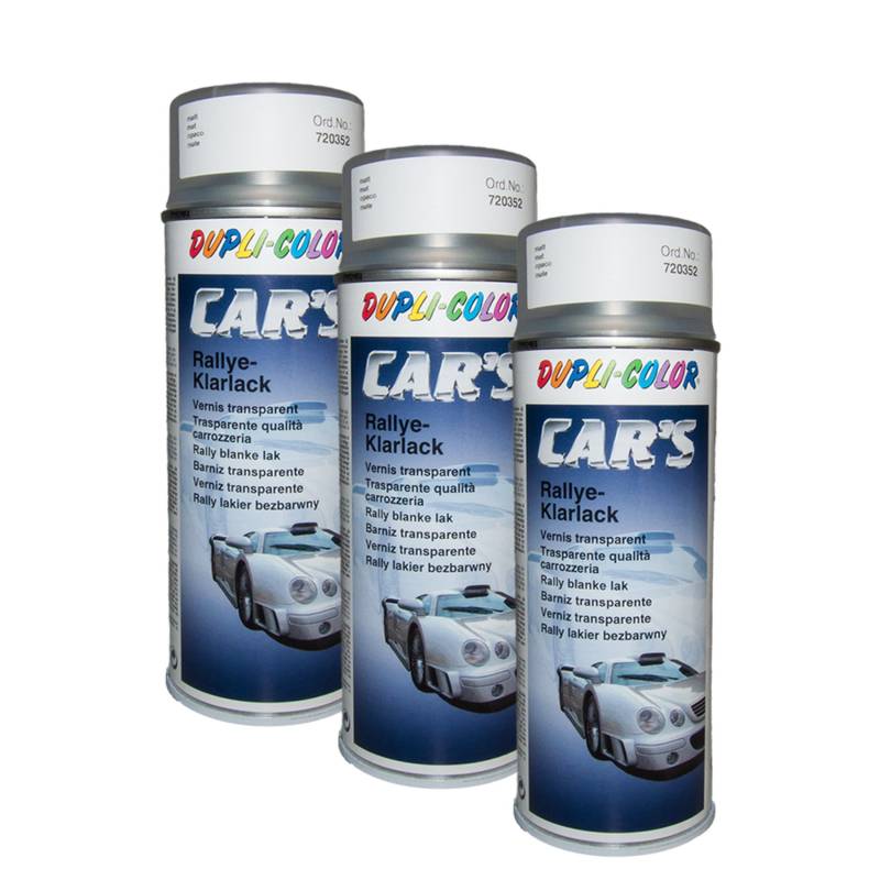 DUPLI_bundle 3X Dupli-Color Cars Rallye Klarlack matt 400 720352 von DUPLI_bundle