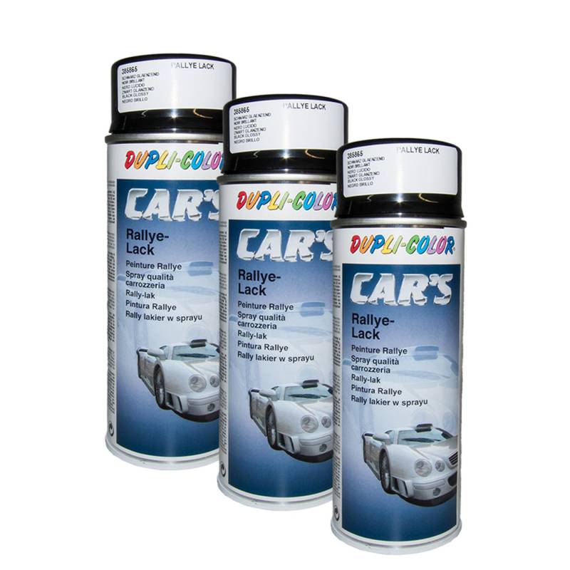 DUPLI_bundle 3X Dupli-Color Cars schwarz glänzend Spray 400 ml 385865 von DUPLI_bundle