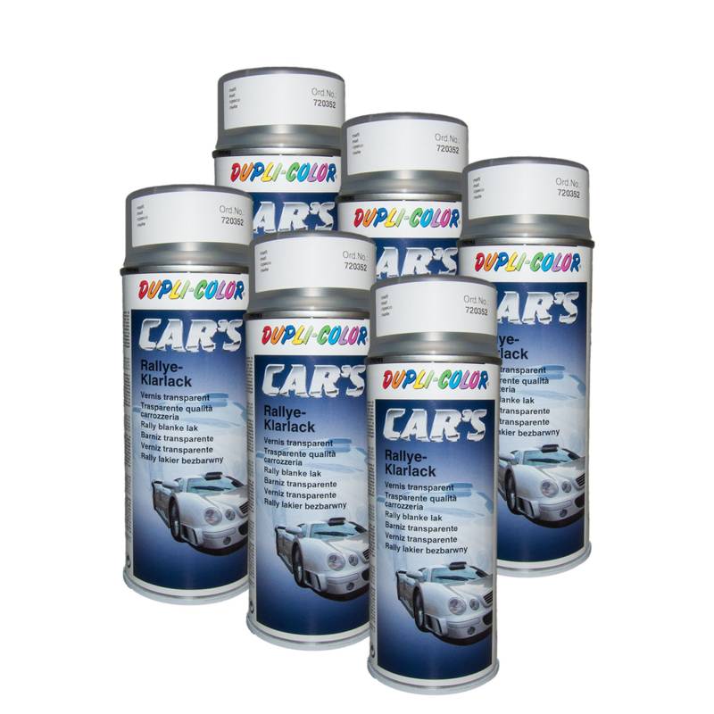 DUPLI_bundle 6X Dupli-Color Cars Rallye Klarlack matt 400 720352 von DUPLI_bundle