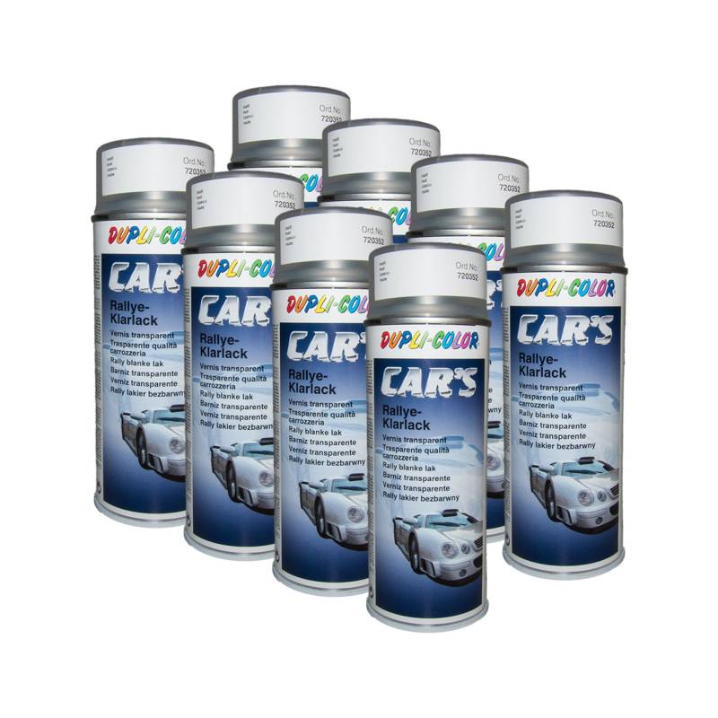 DUPLI_bundle 8X Dupli-Color Cars Rallye Klarlack matt 400ml 720352 von DUPLI_bundle