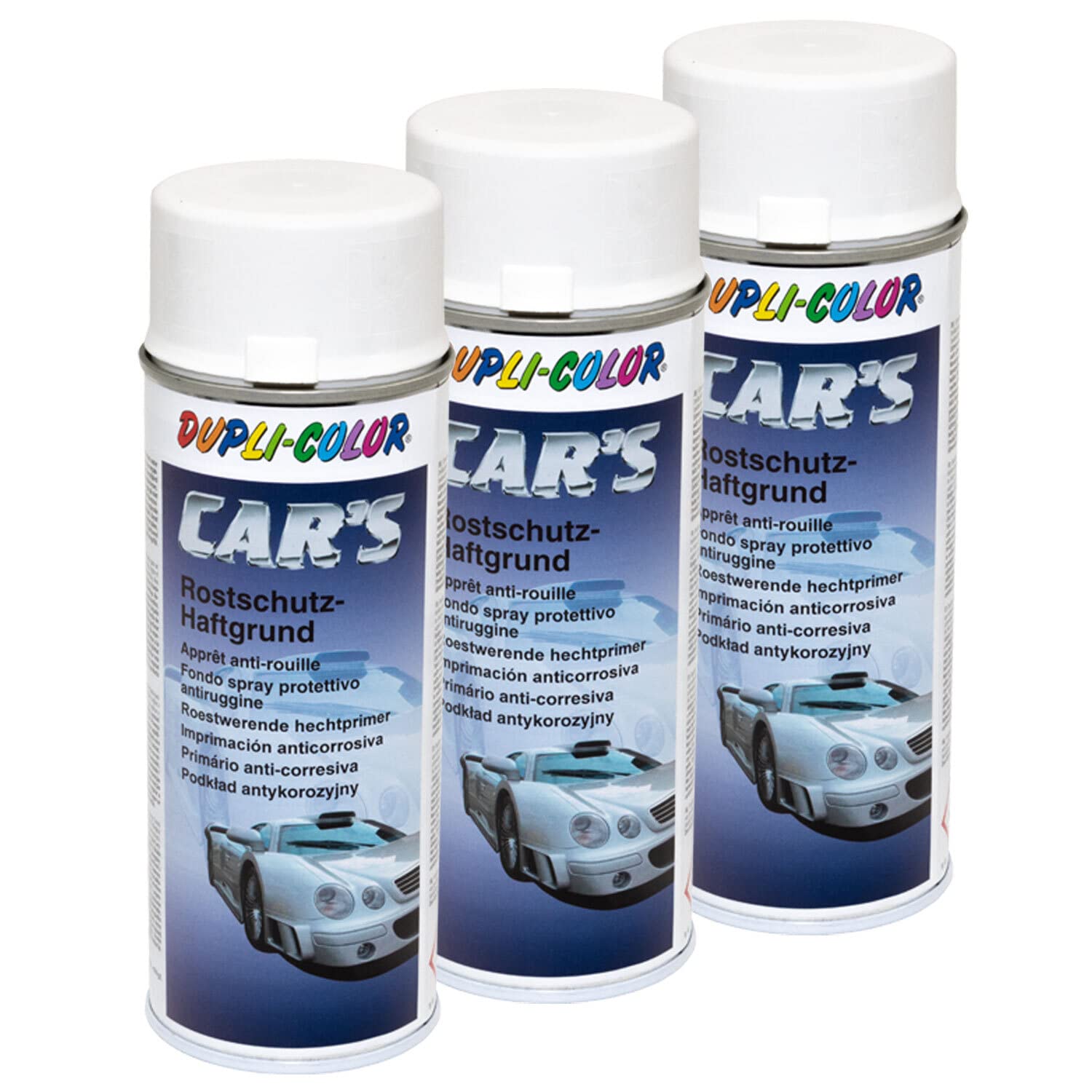 Haftgrund Grundierung Rostschutz Cars Dupli Color 218194 Weiss 3 X 400 ml von DUPLI_bundle