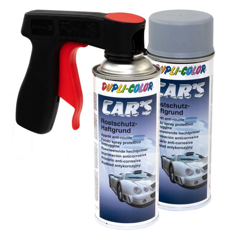 Haftgrund Grundierung Rostschutz Cars Dupli Color 385889 Grau 2 X 400 ml mit Pistolengriff von DUPLI_bundle