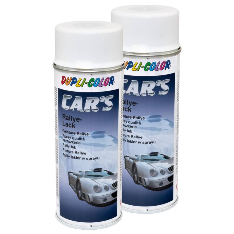 Lackspray Spraydose Sprühlack Cars Dupli Color 651953 weiss matt 2 X 400 ml von DUPLI_bundle