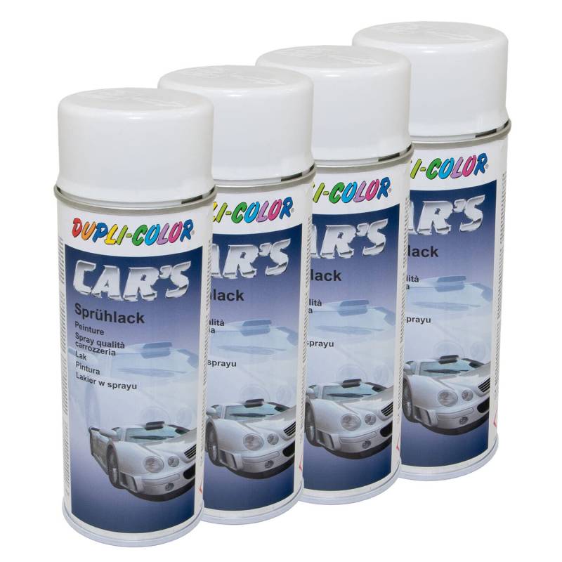 Lackspray Spraydose Sprühlack Cars Dupli Color 652233 weiss seidenmatt 4 X 400 ml von DUPLI_bundle