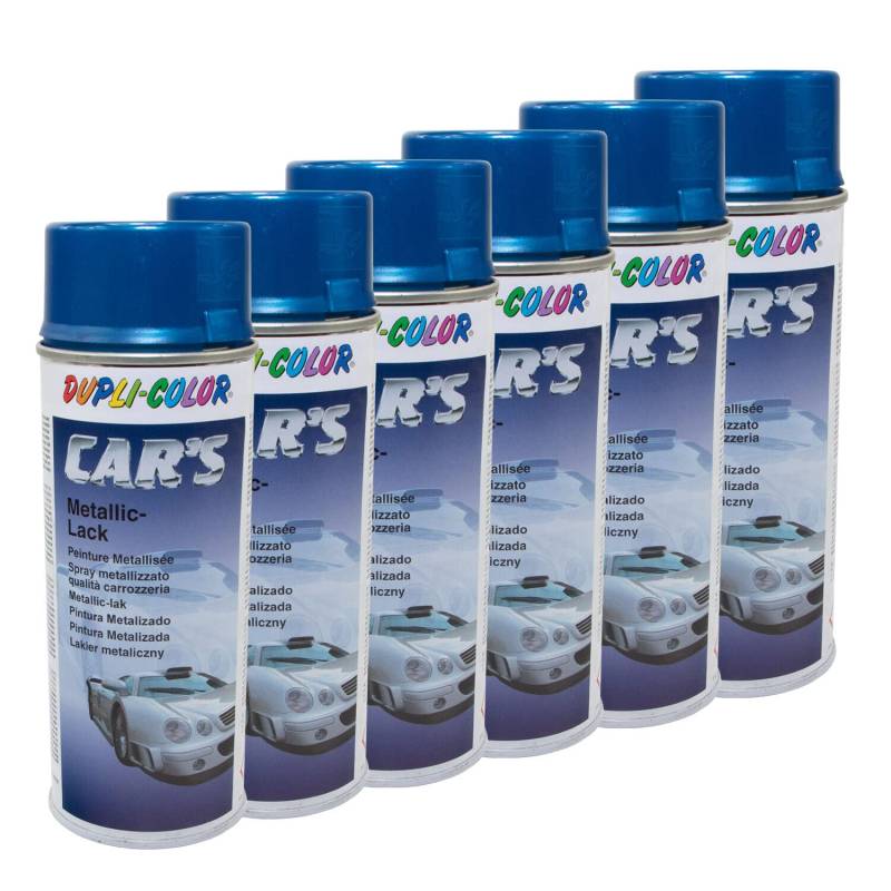 Lackspray Spraydose Sprühlack Cars Dupli Color 706837 blau azurblau metallic 6 X 400 ml von DUPLI_bundle