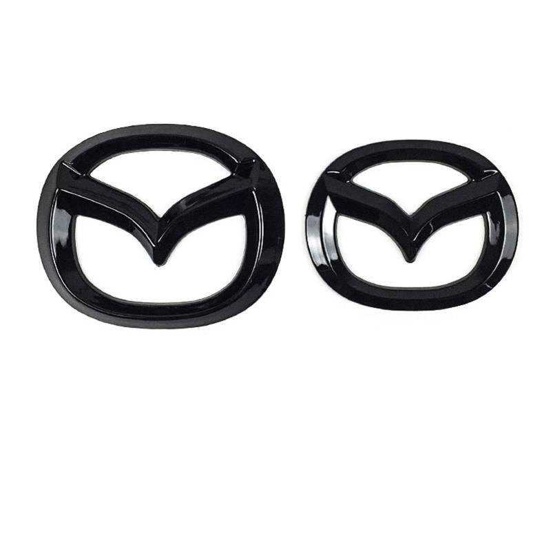 Abzeichen Logo für Mazda CX30, Buchstaben Wort Emblem-Aufkleber,Autoaufkleber Sticker Emblem,Auto Emblem Abziehbilder Styling Dekoratives Emblem,A Bright Black von DURAGS