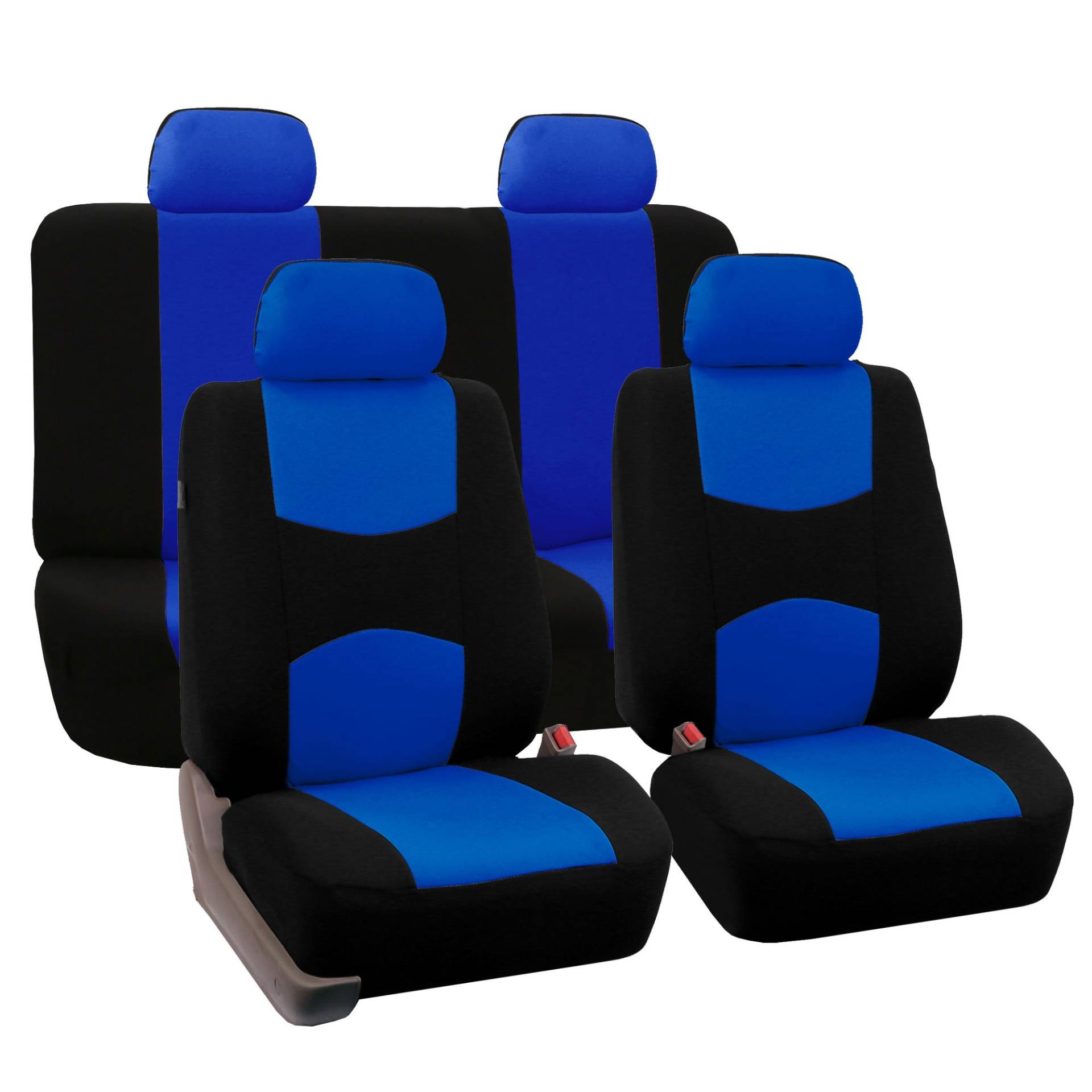 DURAGS Auto Sitzbezüge Sets für FIAT Panda 3 Series (Type 169) 2003-2012, Atmungsaktiv Verschleißfest Autositzbezüge, Kompletter Satz Sitzschoner, Waschbar Innenraum Zubehör,B Blue von DURAGS