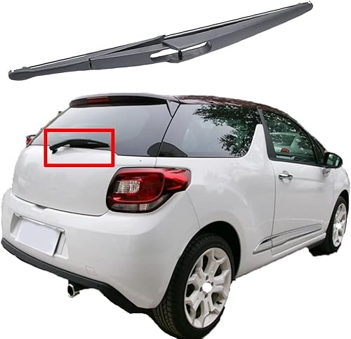 Auto Heckscheibenwischer für Citroen DS3 DS 3 2009 2010 2011 2012 2013 2014 2015 2016, Heckscheiben Wischer Gummi Reinigungsfenster Ersatzteile von DUROD