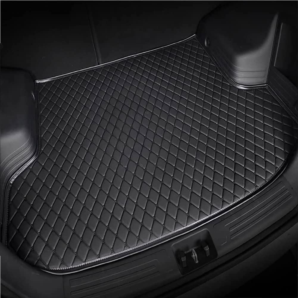 Auto Kofferraumwanne für Cadillac XT6(232) 7 Seats 2020-2023, Antirutsch Widerstandsfähig Leicht zu Waschen Geruchsneutral Auto Interieur ZubehöR,A/All Black von DURUP