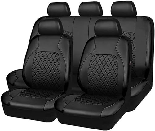 DURUP Full Set Auto Sitzbezüge für Suzuki SX4 S-Cross 2013-2021, Wasserdichter Leder Protectors VerschleißFest rutschfest Wasserdicht Sitzkissenschutz,A/Black von DURUP