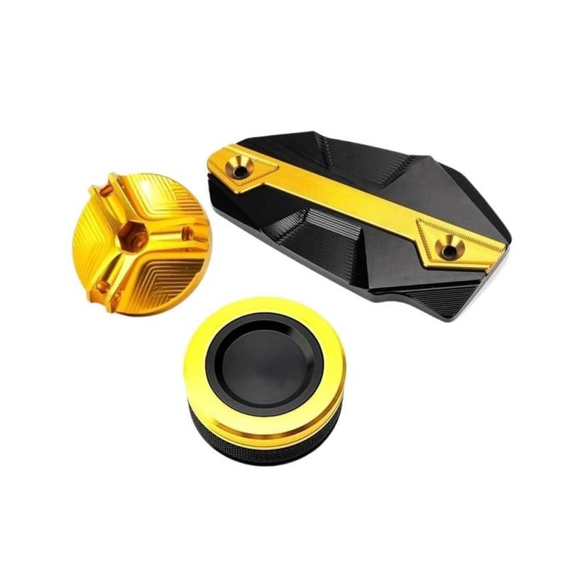 Bremsflüssigkeitsdeckel Für K&AWASAKI Für Z650 Für Ninja 650 Motorrad Hinten Vorne Brems Flüssigkeit Reservoir Kappe Öl Füllstoff Kappe Stecker(Color-5) von DUSHUO