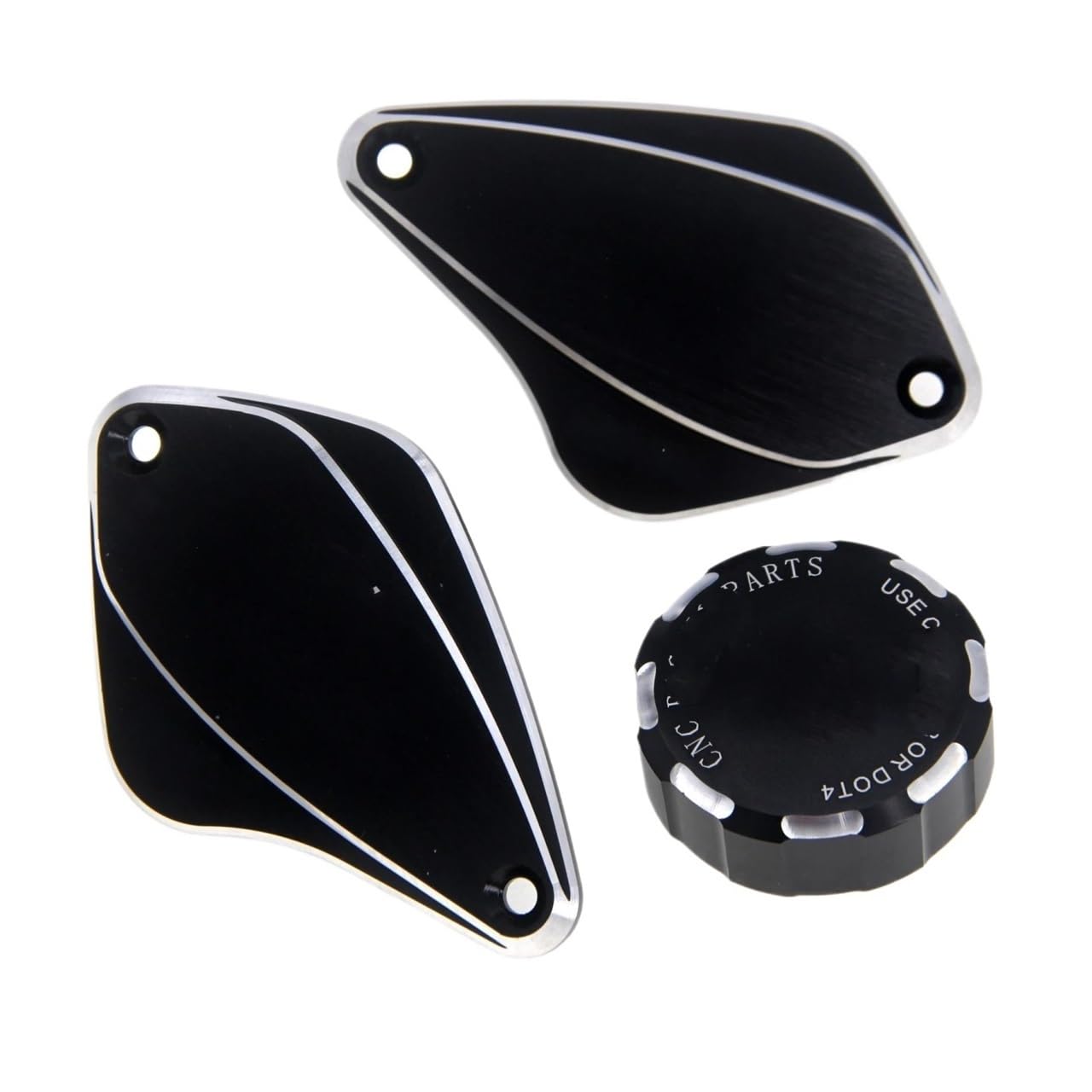 Bremsflüssigkeitsdeckel Motorrad Vorne & Kupplung Bremse Und Hinten Bremsen Flüssigkeit Reservoir Abdeckung Kappe Für D&ucati Für DIAVEL 1260 Für 1260S Für AMG 2010-2022(Color-1) von DUSHUO