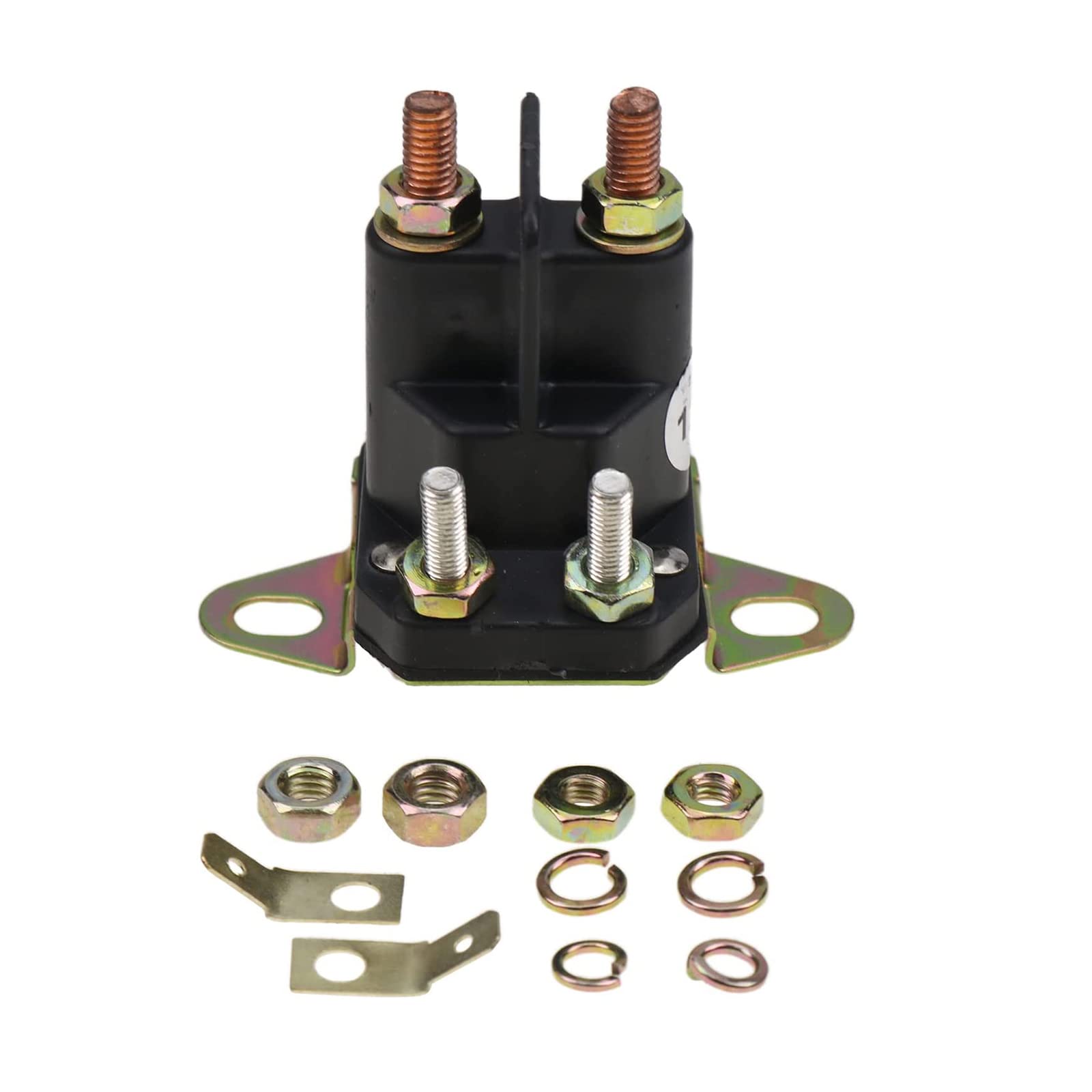 DVPARTS 12 V 4 Terminals Starter Solenoid Starter Relais MIU12537 für John Deere X300 X304 X305 X310 X320 X324 X360 X350 X370 X380 X384 X390 X394 S240 S240 FS600 V FS651V Rasenmäher von DVPARTS