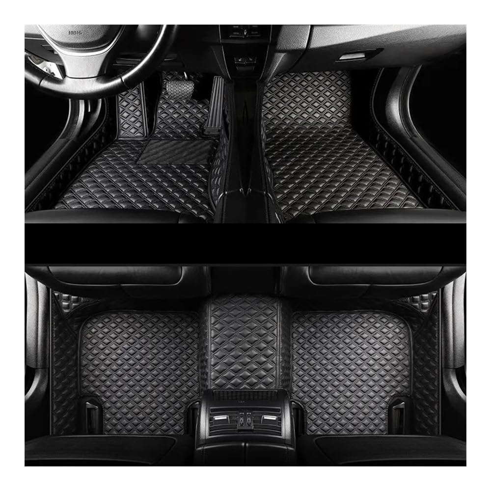 Personalisierte Automatten Auto-Fußmatten Auto-Fußmatten Für Acura für ZDX 2009 2010 2011 2012 2013 2014 2015 2016 2017 Benutzerdefinierte Auto-Fußpolster Auto-Teppichbezug Die Autofussmatte(Schwarz) von DVPUDEPLV