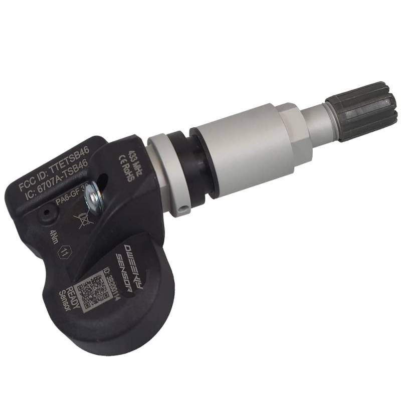 DWEEKIY RDKS/TPMS Sensor – Reifendruckkontrollsystem passen für Mercedes Benz E-Klasse/E-Klasse T-Model Kombi - Typ [W212 / S212] - Zeitraum 02/2009 bis 12/2016-1 Sensor mit Metallventil Silber von DWEEKIY