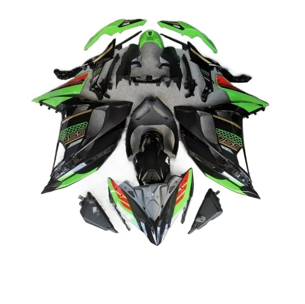 Side Motorrad Verkleidung Für NI&nja 650 2017-19 für EX650 ER6F 2017-2019 DIY Motorrad ABS Kunststoff Verkleidung Kit Verkleidung Weiß Schwarz Grün von DWGVHGVW