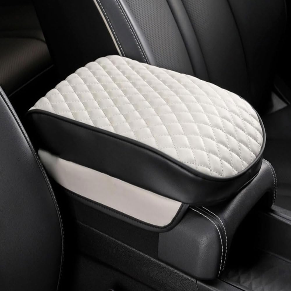 Auto Armlehnen Auflage für Kia Stonic YB / KX1 2018-2024, PU-Leder Auto Mittelkonsole Polster Memory Cotton Car Armrest Box Pad. von DWGVRBC