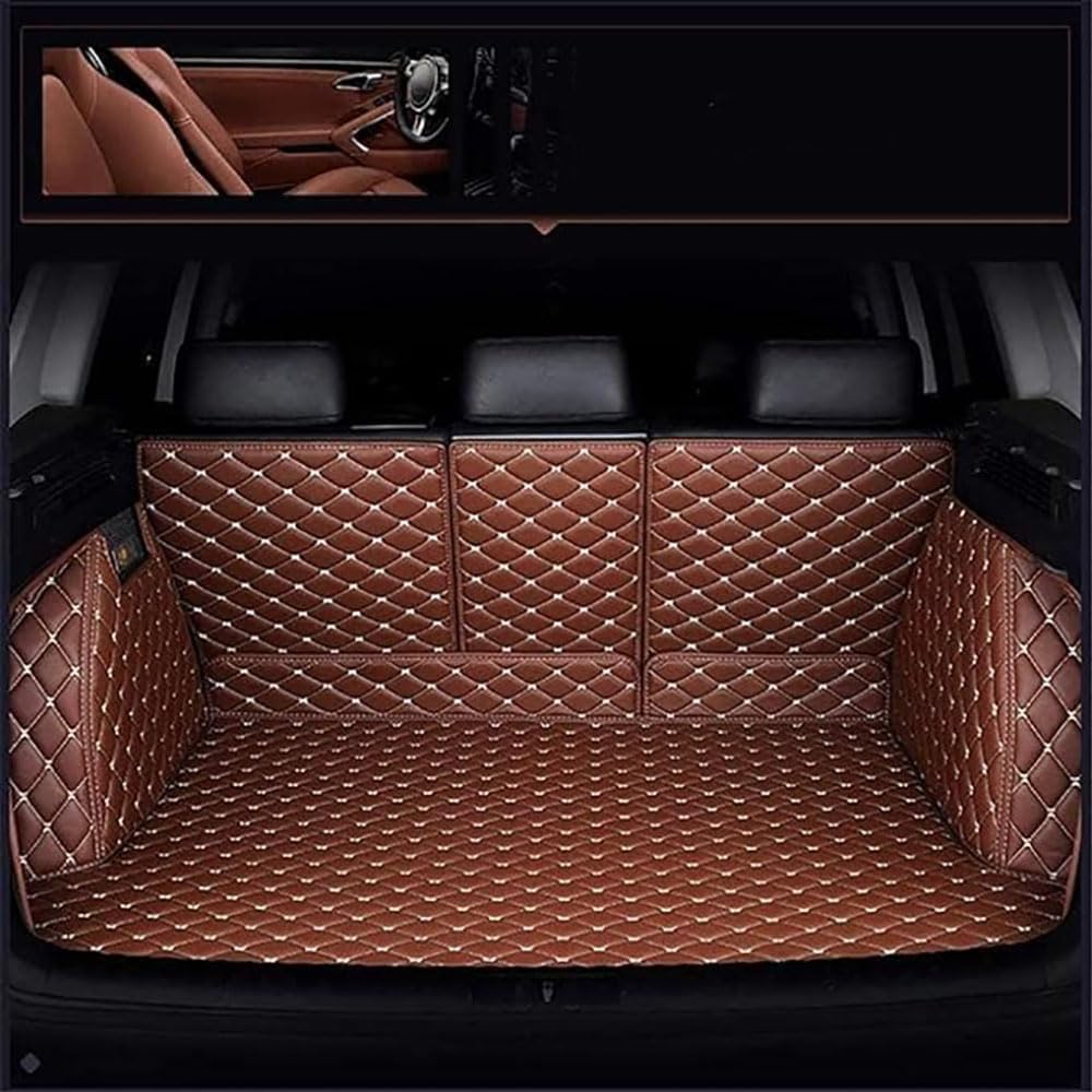 Auto Leder Kofferraummatten für Land Rover Discovery (5seats) 2010-2016, Kofferraumwanne Cargo Schutzmatte rutschfest Staubdicht Pad, Kofferraumwanne. von DWGVRBC