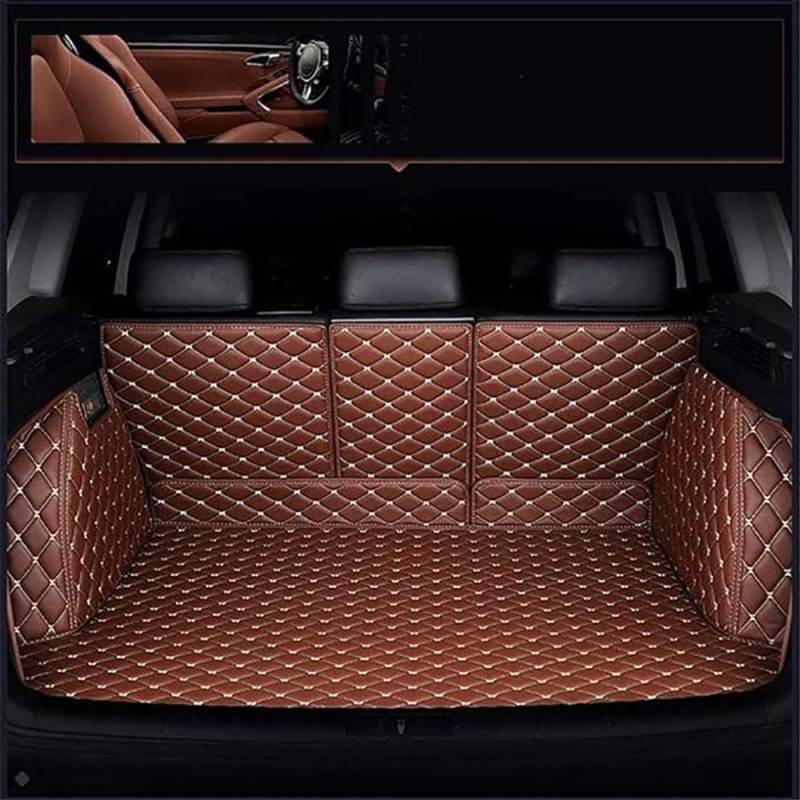 Auto Leder Kofferraummatten für Land Rover Discovery (5seats) 2010-2016, Kofferraumwanne Cargo Schutzmatte rutschfest Staubdicht Pad, Kofferraumwanne. von DWGVRBC