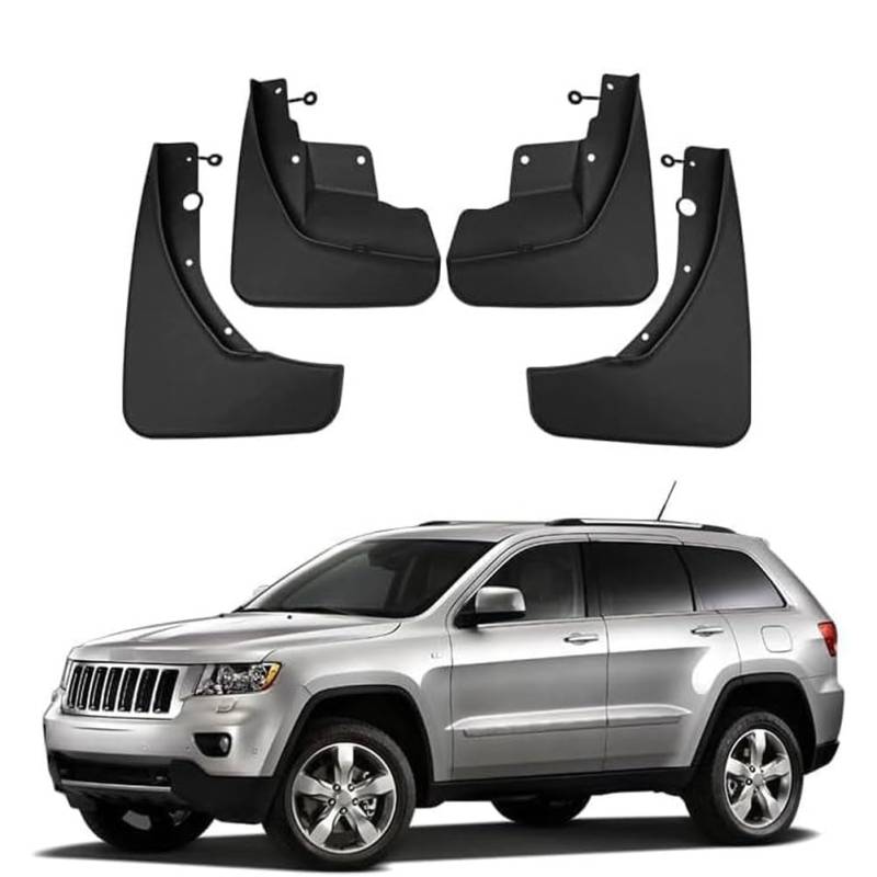 Auto Schmutzfänger für Jeep Grand Cherokee 2011-2021, Vorder-und Hinterräder Kotflügel Spritzschutz Protektoren, Schlamm spritzwassergeschützte Platte. von DWGVRBC