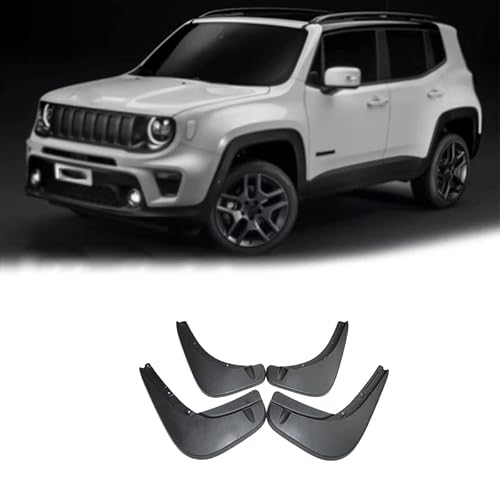 Auto Schmutzfänger für Jeep Renegade 2014-2023, Vorder-und Hinterräder Kotflügel Spritzschutz Protektoren, Schlamm spritzwassergeschützte Platte. von DWGVRBC