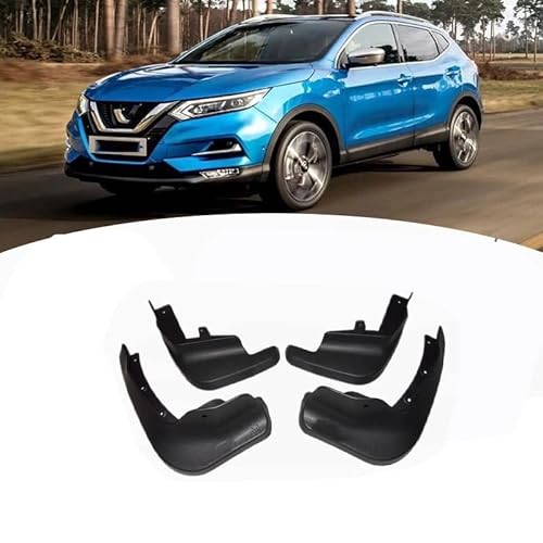 Auto Schmutzfänger für Nissan Qashqai 2007-2021, Vorder-und Hinterräder Kotflügel Spritzschutz Protektoren, Schlamm spritzwassergeschützte Platte. von DWGVRBC