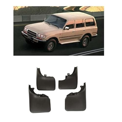 Auto Schmutzfänger für Toyota Land Cruiser LC70 LC80 LC100 LC200 LC300 FJ200 1990-2023, Vorder-und Hinterräder Kotflügel Spritzschutz Protektoren, Schlamm spritzwassergeschützte Platte. von DWGVRBC