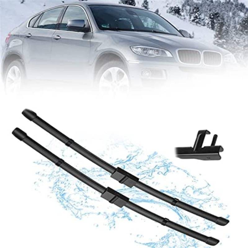 Auto Wischer Für BMW X6 E71 E72 2008 2009 2010 2011 2012 24 "+ 20", Wischer Vorne Wischer Set Windschutzscheibe Fenster Wischerblätter, Scheibenwischer vorne. von DWGVRBC