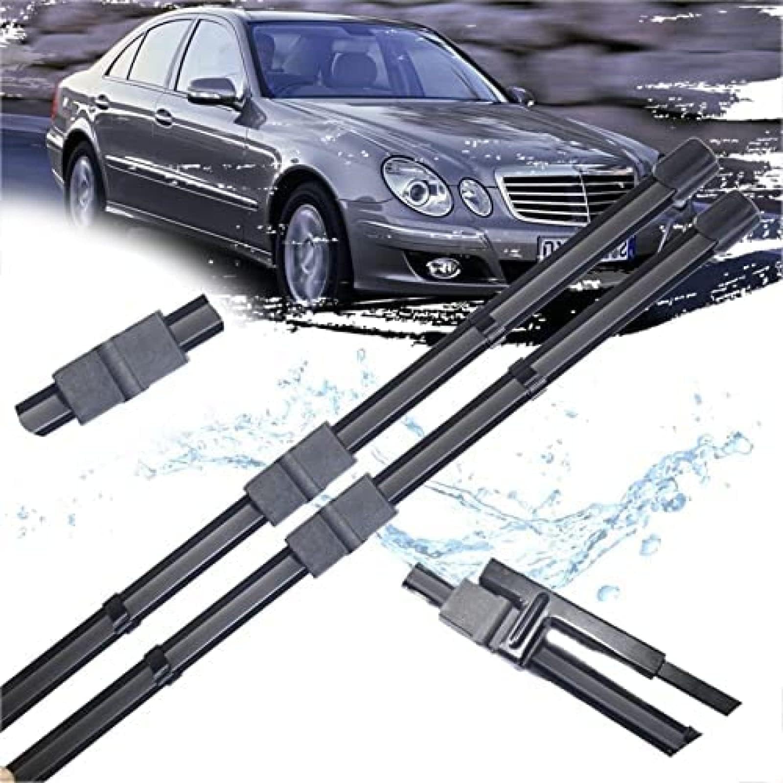 Auto Wischer Für Benz Clase E W211 E200 E250 E270 E280 E300 E320 E350 E400 E420 E450 2002~2009, Wischer Vorne Wischer Set Windschutzscheibe Fenster Wischerblätter, Scheibenwischer vorne. von DWGVRBC