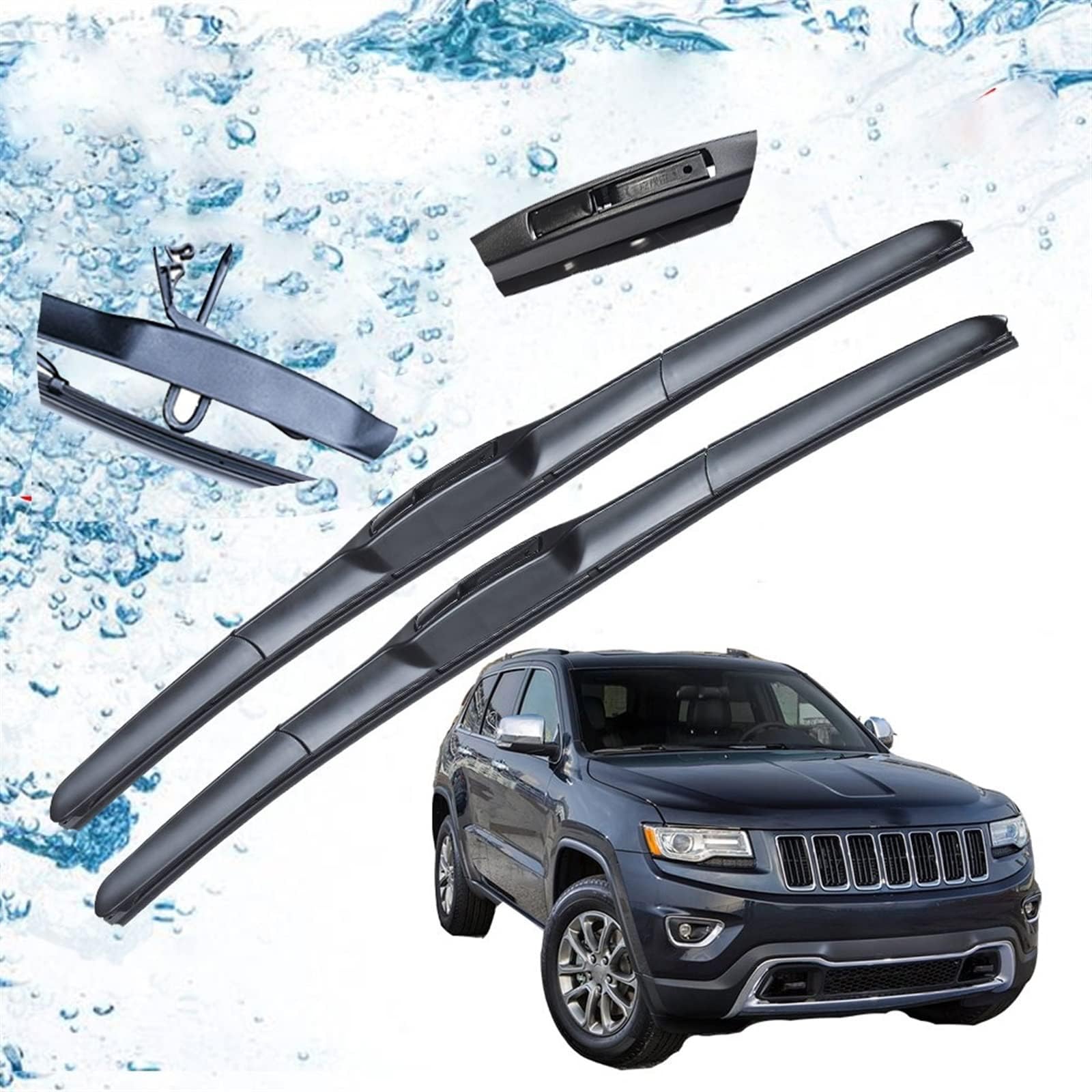 Auto Wischer Für Jeep Grand Cherokee WK2 2011-2019, Wischer Vorne Wischer Set Windschutzscheibe Fenster Wischerblätter, Scheibenwischer vorne. von DWGVRBC