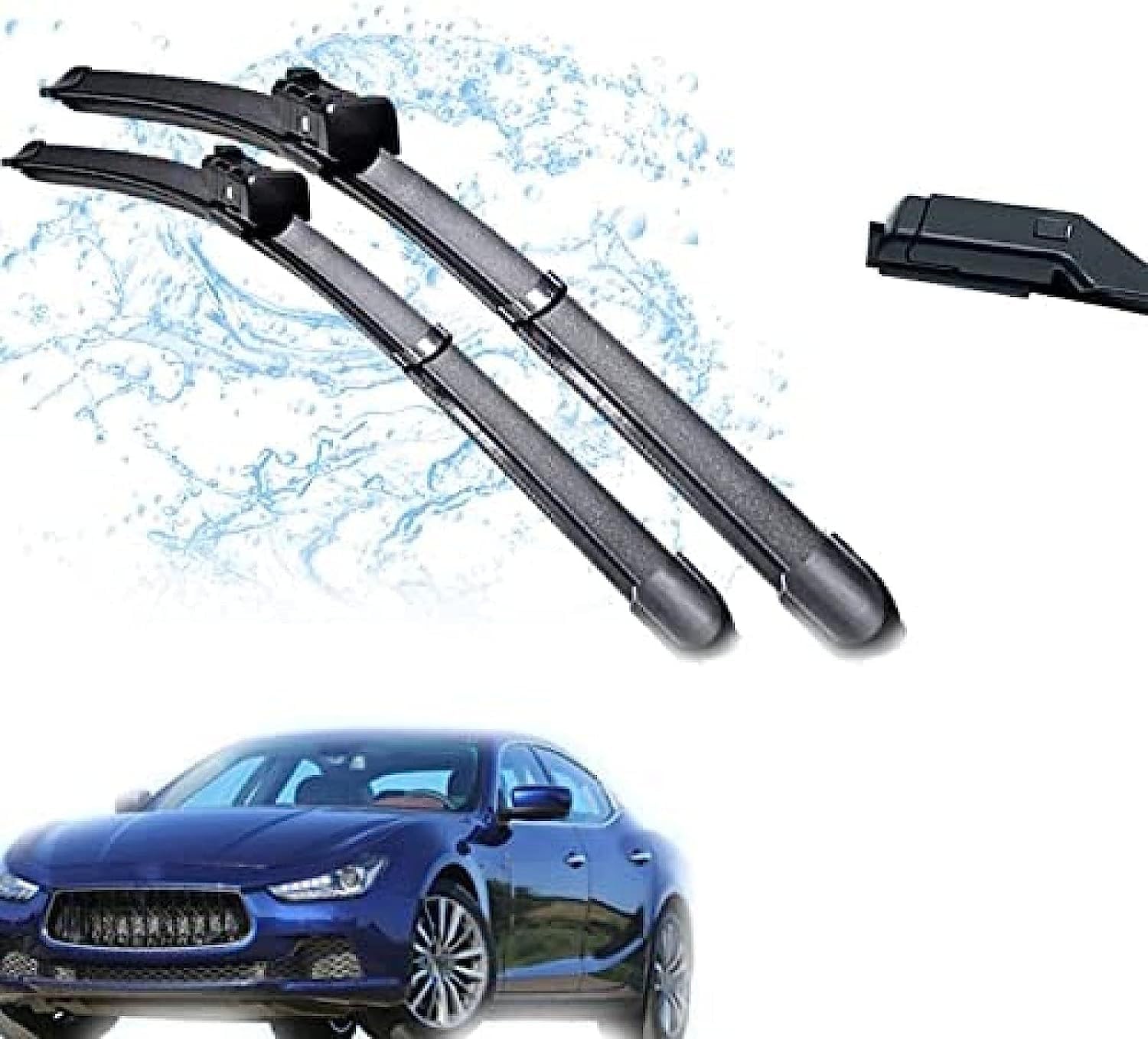 Auto Wischer Für Maserati Ghibli 2014 2015 2016 2017, Wischer Vorne Wischer Set Windschutzscheibe Fenster Wischerblätter, Scheibenwischer vorne. von DWGVRBC