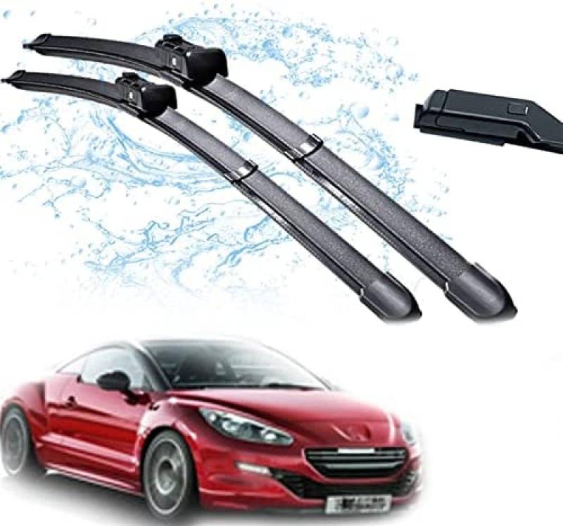 Auto Wischer Für Peugeot RCZ 2009 2010 2011 2012 2013 2014 2015 2016 26"+26", Wischer Vorne Wischer Set Windschutzscheibe Fenster Wischerblätter, Scheibenwischer vorne. von DWGVRBC