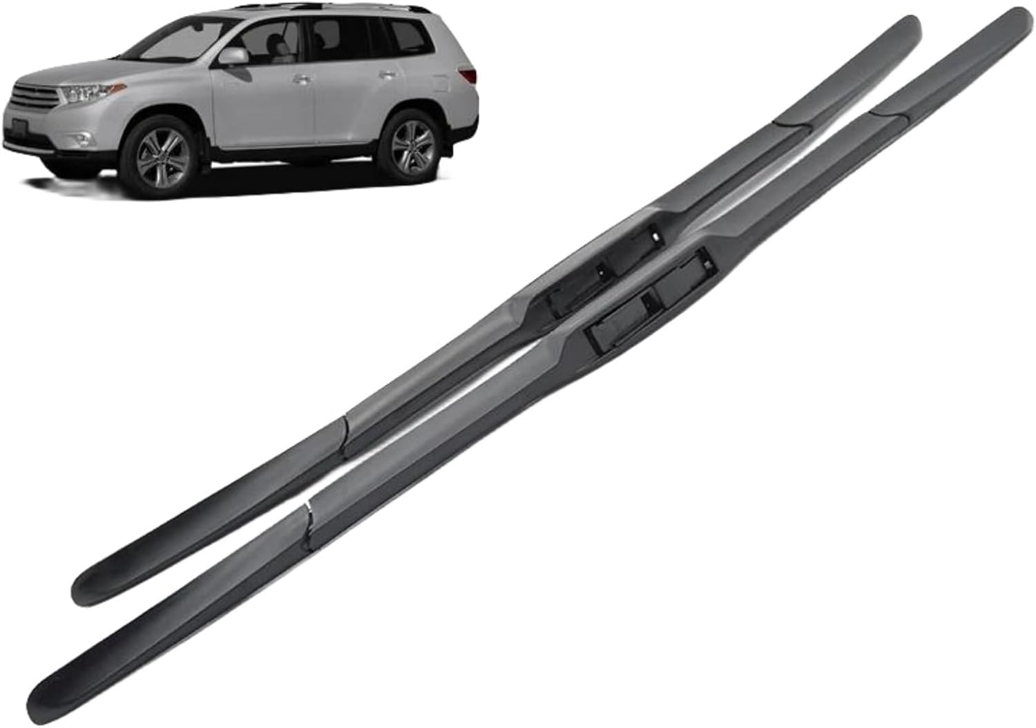 Auto Wischer Für Toyota Highlander Kluger XU40 XU50 2008-2018 26"+20", Wischer Vorne Wischer Set Windschutzscheibe Fenster Wischerblätter, Scheibenwischer vorne. von DWGVRBC