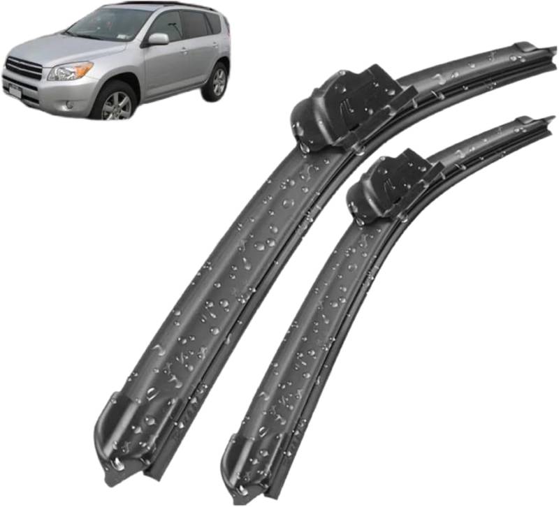 Auto Wischer Für Toyota RAV4 XA30 2005-2012 24"+16", Wischer Vorne Wischer Set Windschutzscheibe Fenster Wischerblätter, Scheibenwischer vorne. von DWGVRBC