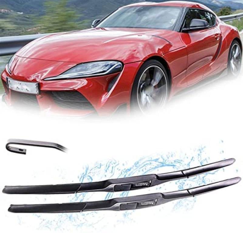 Auto Wischer Für Toyota Supra J29 2019 2020 2021 2022 22"+14", Wischer Vorne Wischer Set Windschutzscheibe Fenster Wischerblätter, Scheibenwischer vorne. von DWGVRBC