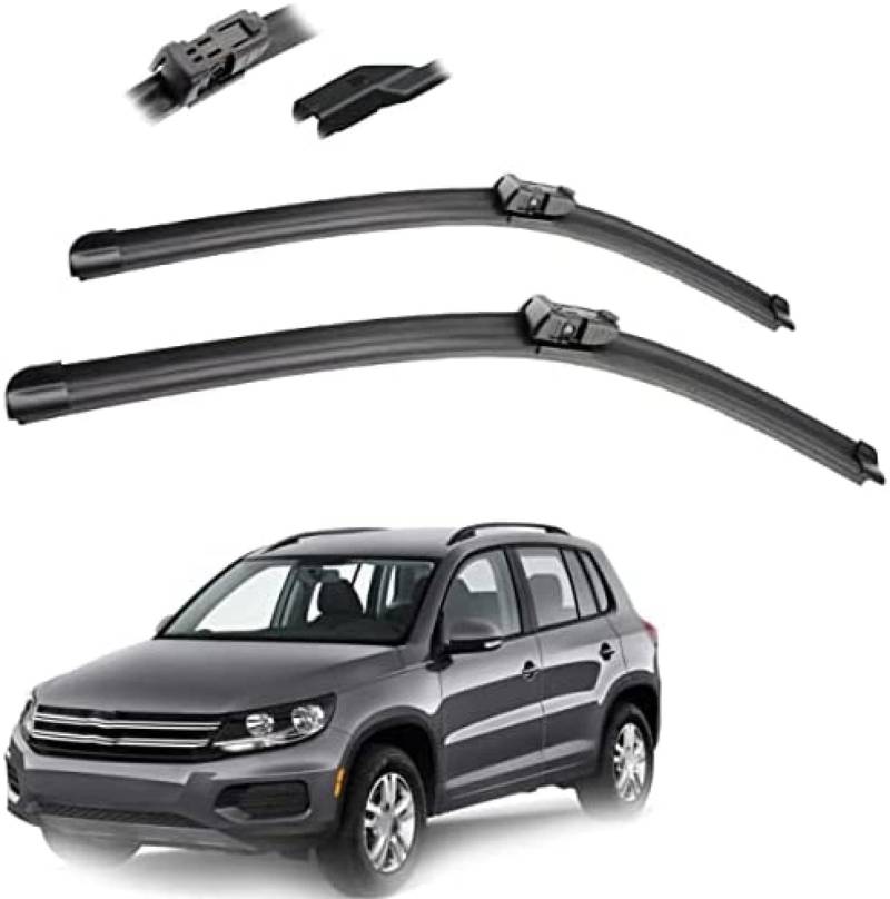 Auto Wischer Für VW Tiguan MK1 2007 2008 2009 2010 2011 2012 2013 2014 2015 2016 2017, Wischer Vorne Wischer Set Windschutzscheibe Fenster Wischerblätter, Scheibenwischer vorne. von DWGVRBC