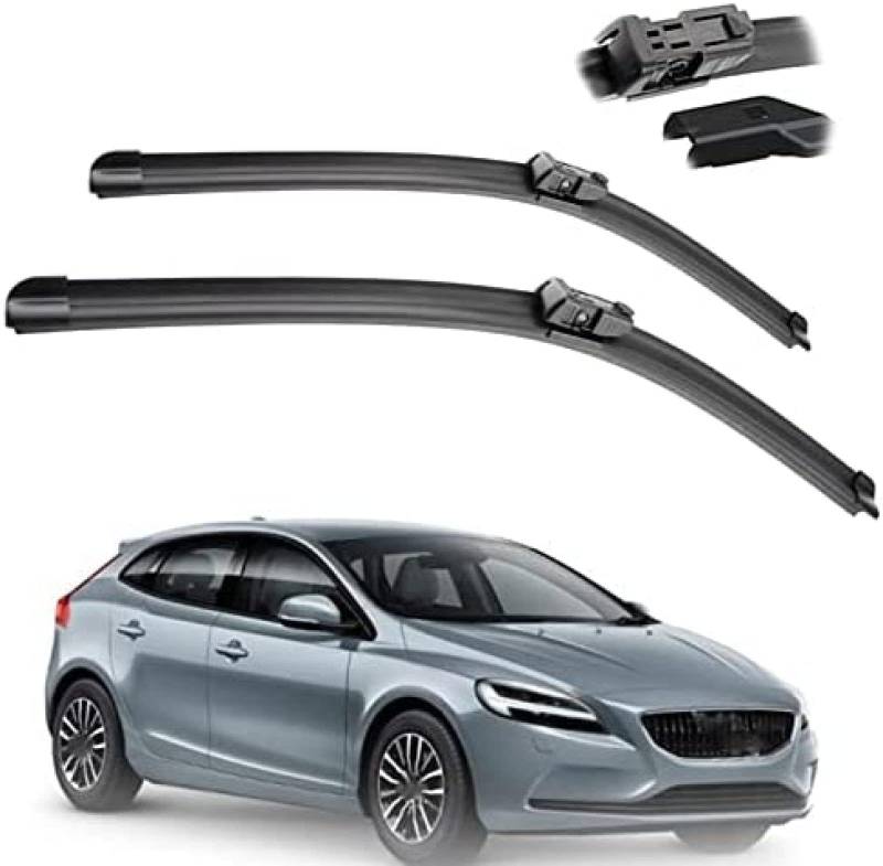 Auto Wischer Für Volvo V40 2012 2013 2014 2015 2016 26"+19", Wischer Vorne Wischer Set Windschutzscheibe Fenster Wischerblätter, Scheibenwischer vorne. von DWGVRBC