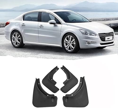 Schmutzfänger Kotflügel für Peugeot 508 2010-2022, Auto Spritzlappen Vorne Hinten Klappen zubehör. von DWGVRBC