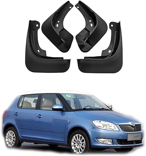 Schmutzfänger Kotflügel für Skoda Fabia 2012-2014, Spritzschutz Vorne Hinten Schutz Mudguard, Auto Spritzlappen Vorne Hinten Klappen zubehör. von DWGVRBC