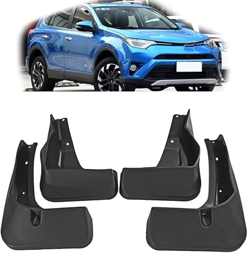 Schmutzfänger Kotflügel für Toyota RAV4 2016 2017 2018 Spritzschutz Vorne Hinten Schutz Mudguard, Auto Spritzlappen Vorne Hinten Klappen zubehör. von DWGVRBC